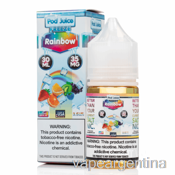Congelar Arco Iris - Jugo De Vaina - 30ml 55mg Vape Descartable